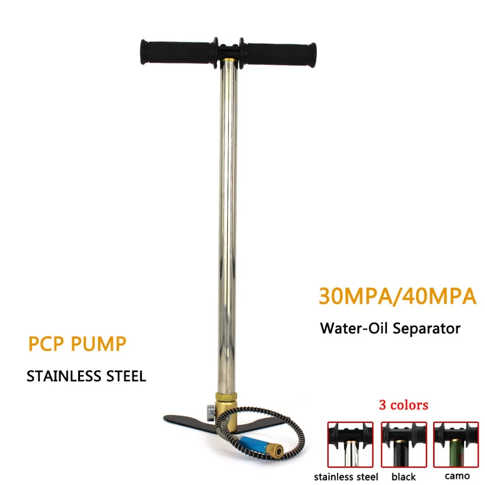 

PCP Paintball Airforce THREE Stage High Pressure Air Pump Fixed Pedal 25mm Gauge 50cm Hose HPA Tank Air Refilling 30mpa 4500psi
