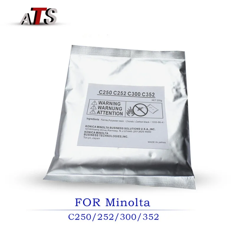 200G CMYK разработчик порошок для Konica Minolta C 250 252 352 300 Совместимость для копира Запасные Запчасти C250 C252 C300 C352