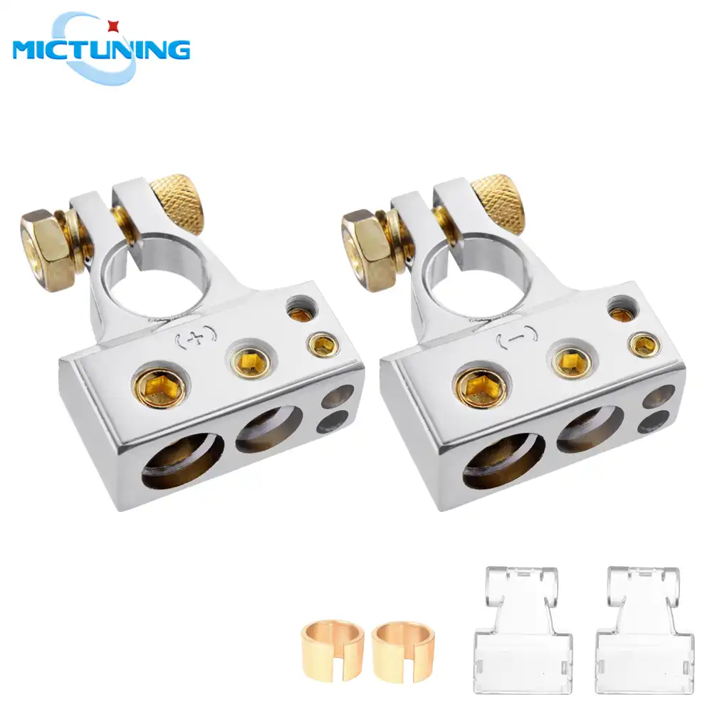 MICTUNING 2pcs Car Battery Terminal 