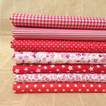 Новая хлопчатобумажная ткань метров для стиле "петчворк" с рисунками лоскутного шитья для детской кроватки, подушки Одеяло швейная Материал 7 шт./компл