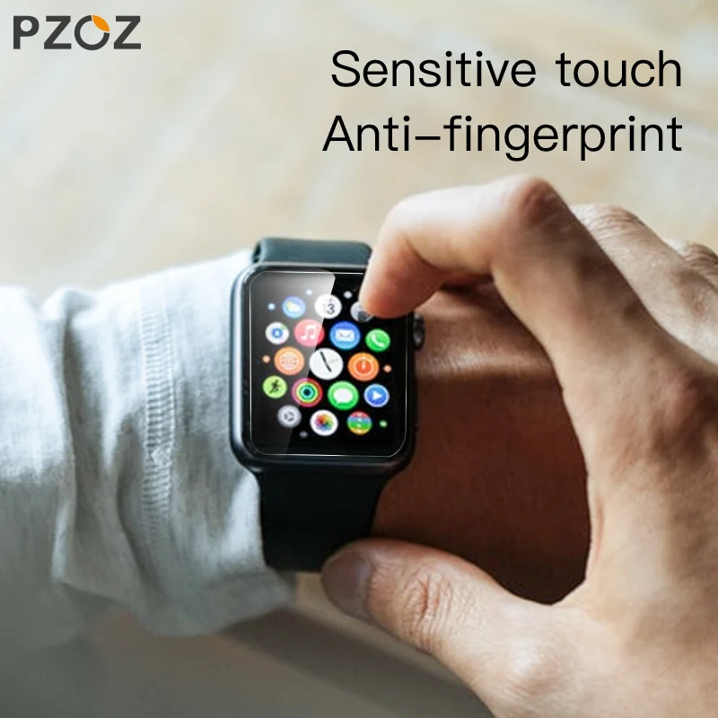 Защитный чехол PZOZ для apple watch 4 5 мягкая Гидрогелевая пленка 3D 1 2 3 38 мм 42 40 44
