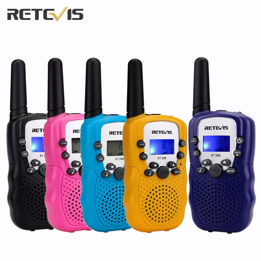2x Retevis RT628 Kids Walkie Talkie UHF 22CH LCD Display two-Way Radio Xmas Gift