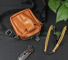 High Quality Hunting Slingshot Pouch Fishing Slingshot Catapult Bag BB Bullets Steel Ball Ammo Leather Hunting Slingshot Pouch
