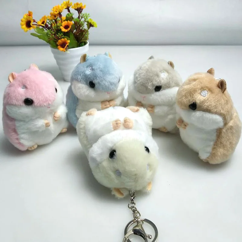 1 piece 10cm Cute cartoon animal Hamster plush toys Mouse Hamster small