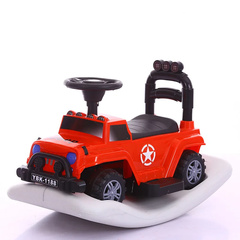 

2 In 1 Children Multi-functional Scooter Car Rocking Chair Four Wheels Ride on Car Toys for Children Boys Baby Walker Stroller