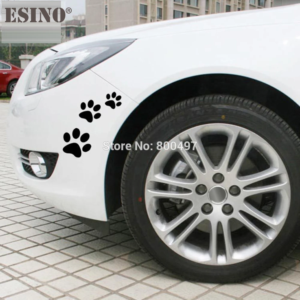 Decal Vinyl Car-Stickers Footprints-Decoration Dog-Cat-Paws Animal 6-X-Funny Pet Whole