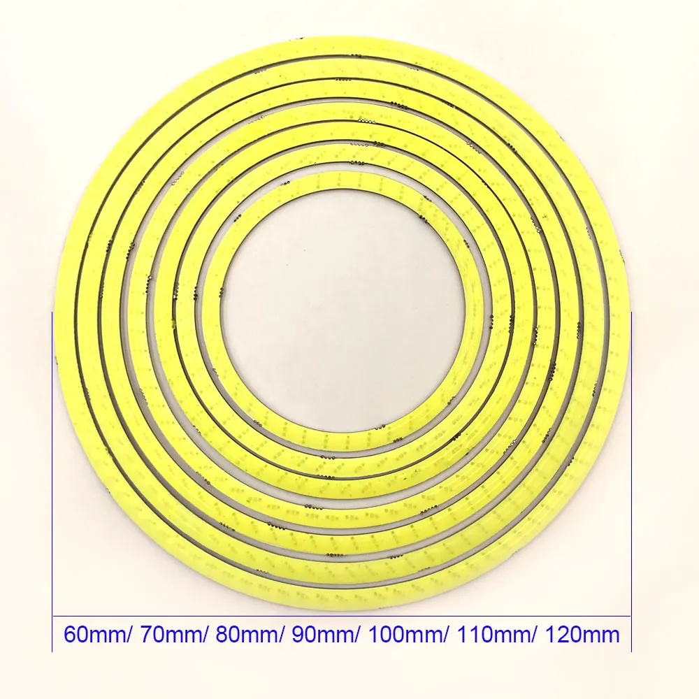 2 шт. 60-120 мм 12 В круглый кольцевой COB светодиодный светильник Ангел глаз DRL лампа для автомобиля дневные ходовые Декоративные луковицы белый синий красный зеленый розовый