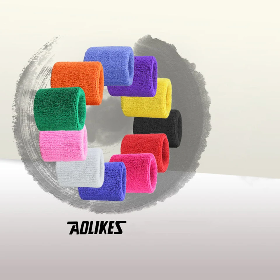 1PCS Sport Wristband Brace Wrap Bandage Gym Strap Running Sport Safety Wrist Support Padel Pulseira Badminton Wrist Band AOLIKES