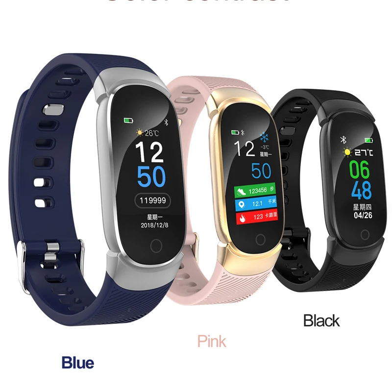 QW16 Smart Watch Man Woman Outdoor Sport Fitness Tracker Heart Rate Monitor Blood Pressure Oxygen Health Watch PK Mi Band 3