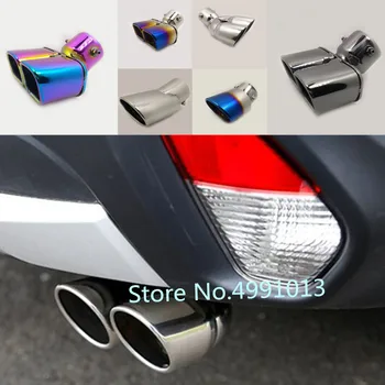 

car cover muffler rear back end pipe dedicate exhaust tip tail outlet ornament vent For Mitsubishi Outlander 2016 2017 2018