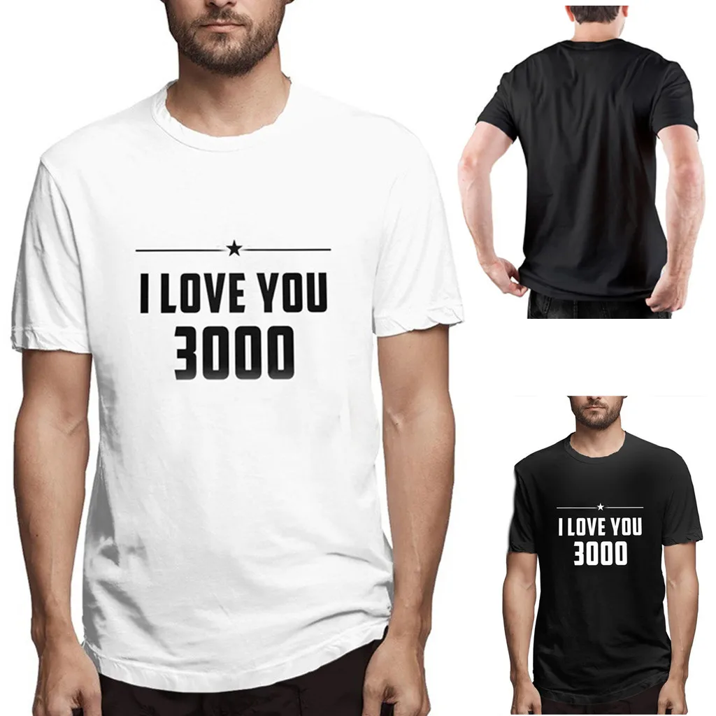 I Love You 3000 футболка для мужчин супергерой Железный человек Тони Старк Мстители