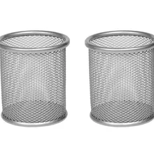 2 шт. Серебряная сетчатая ручка карандаш коллекционный держатель сортировщик Настольный Органайзер