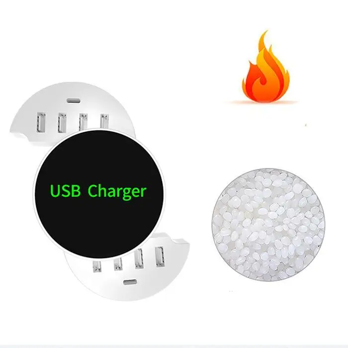 Смарт USB зарядное устройство многопортовый type-C интеллектуальное гнездо адаптера питания