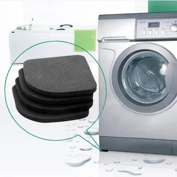 

4pcs/set Washing Machine Shock Pads Non-slip Mats Refrigerator Anti-vibration Pad Home Chair Desk Feet Mat Bathroom Accessories