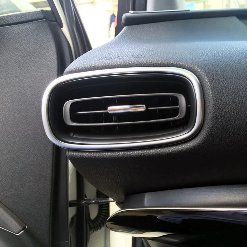 Автомобильный Стайлинг 2 шт. ABS Матовая Внутренняя сторона вентиляционное отверстие выход рамка Крышка отделка для Toyota Prius Prime PHV