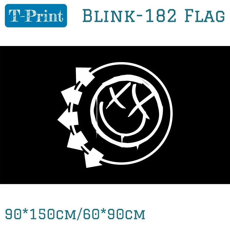 

Free shipping 90*150cm 60*90cm Blink 182 Flag 3X5FT Banner for Bar Party