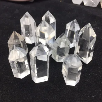 

70 Pieces Natural Clear Clean Transparent Quartz Crystal Polished Single Point Healing Crystal Wands Wholesale with good Qaulity