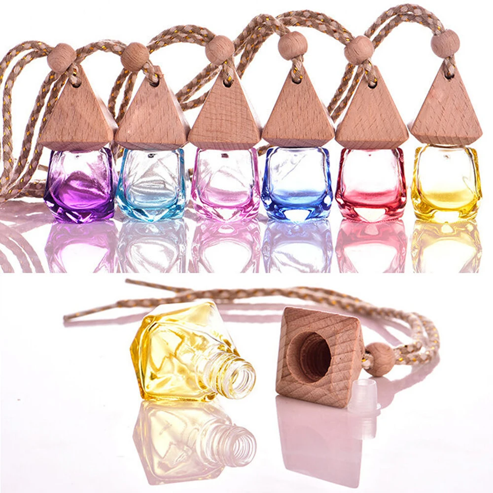 

Empty Glass Fragrance Bottle Air Freshener Car Hanging Diffuser Flavoring for Car Air Freshener Perfume Original Importer