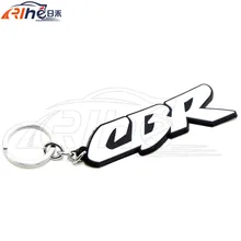 hot sellig motorcycle accessories racing soft rubber motorbike key ring keychain white For Honda CBR 600 919 954 1000 1100 RR