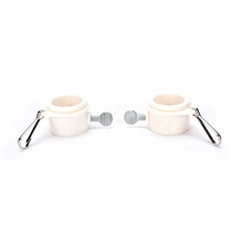White Flagpole Rotating Flag Mounting Rings Fits 1 Inch Wood And Metal Flag Pole Plastic Flag Fixing Collor Hot Sale 1 Pair