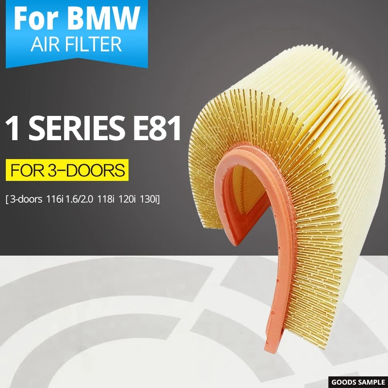 Air filter for BMW 1 series E81 3 doors 116i 1.6 2.0, 118i, 120i, 130i ...