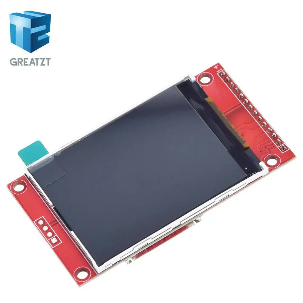 2," 2,4 дюйма 240x320 SPI TFT lcd модуль последовательного порта 5 В/3,3 В PCB адаптер Micro SD карта ILI9341 ЖК-дисплей белый светодиодный для Arduino