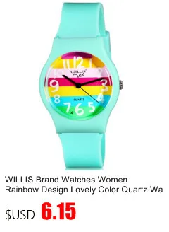 WILLIS Waterproof Silicone Watches Children White Kids Watch Boy Anime Wristwatches Silicone Watchbands Girls Kids Hands Watches