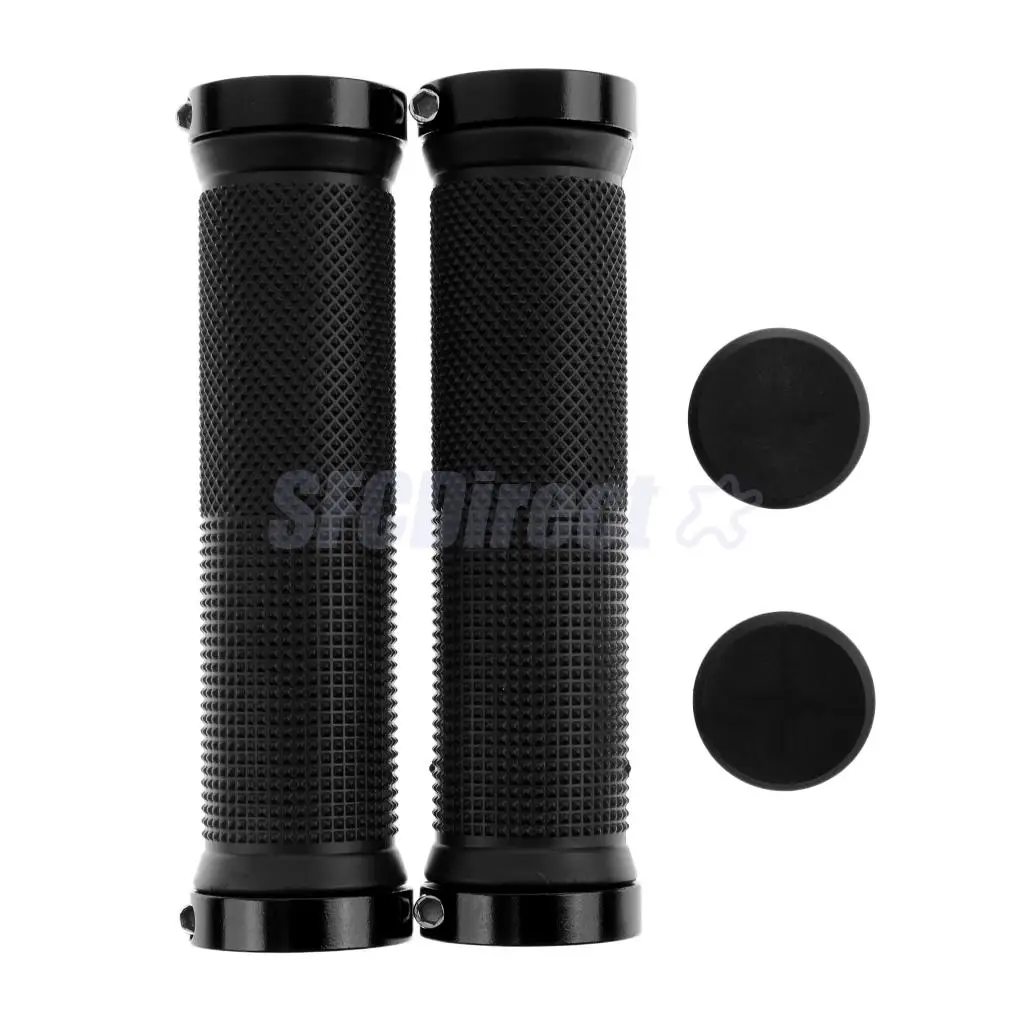 1 Pair Handlebar Grips Bicycle MTB BMX Road Mountain Bike Handle Double Lock on Stainless Steel Bike Handlebar Hand Cover