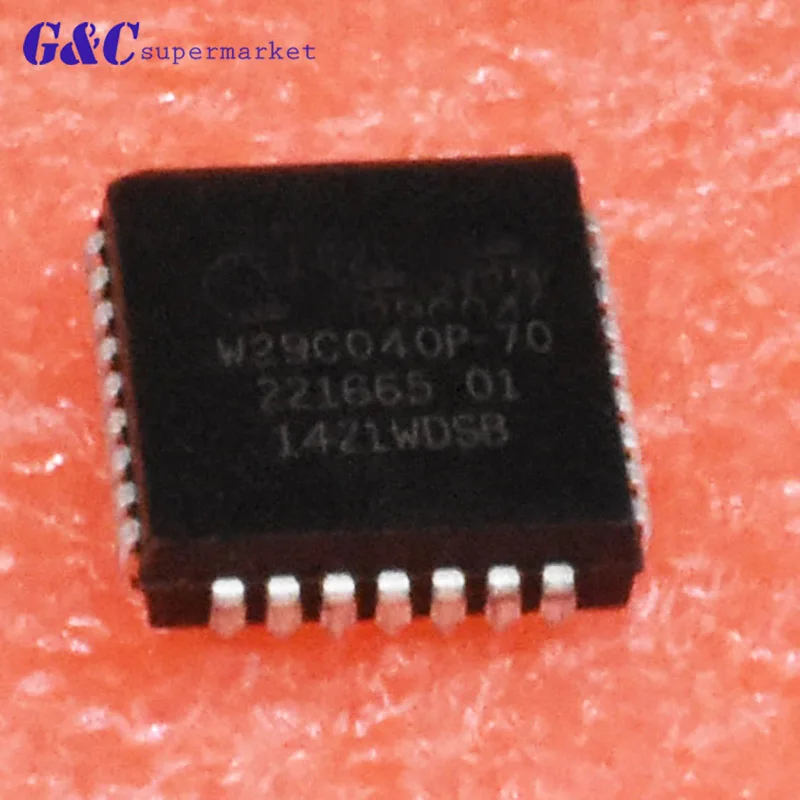 

1/5PCS W29C040P-70 PLCC Encapsulation:PLCC INTEGRATED CIRCUIT 32PINS