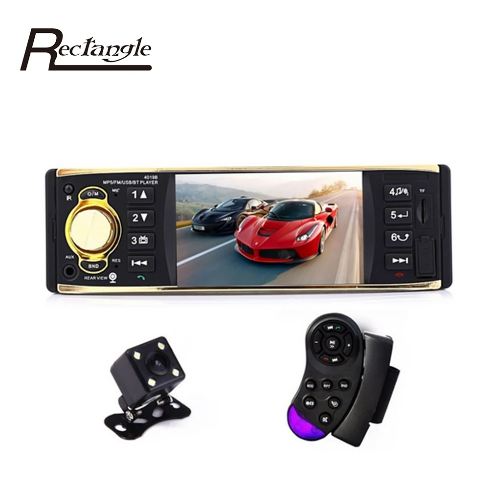 

4019B 1 Din Car Radio Audio 4.1 inch Vehicle-mounted MP5 Player Car Stereo Video FM Radio with Camera Remote Control