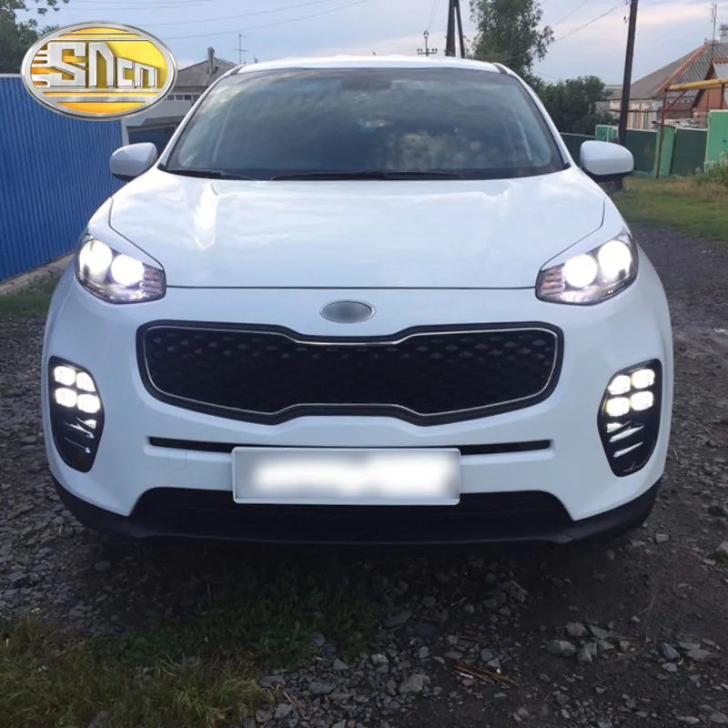 Для Kia Sportage KX5 Plug and Play 12 В DRL водонепроницаемый Светодиодный дневной ходовой светильник светодиодный противотуманный фонарь Дневной светильник SNCN