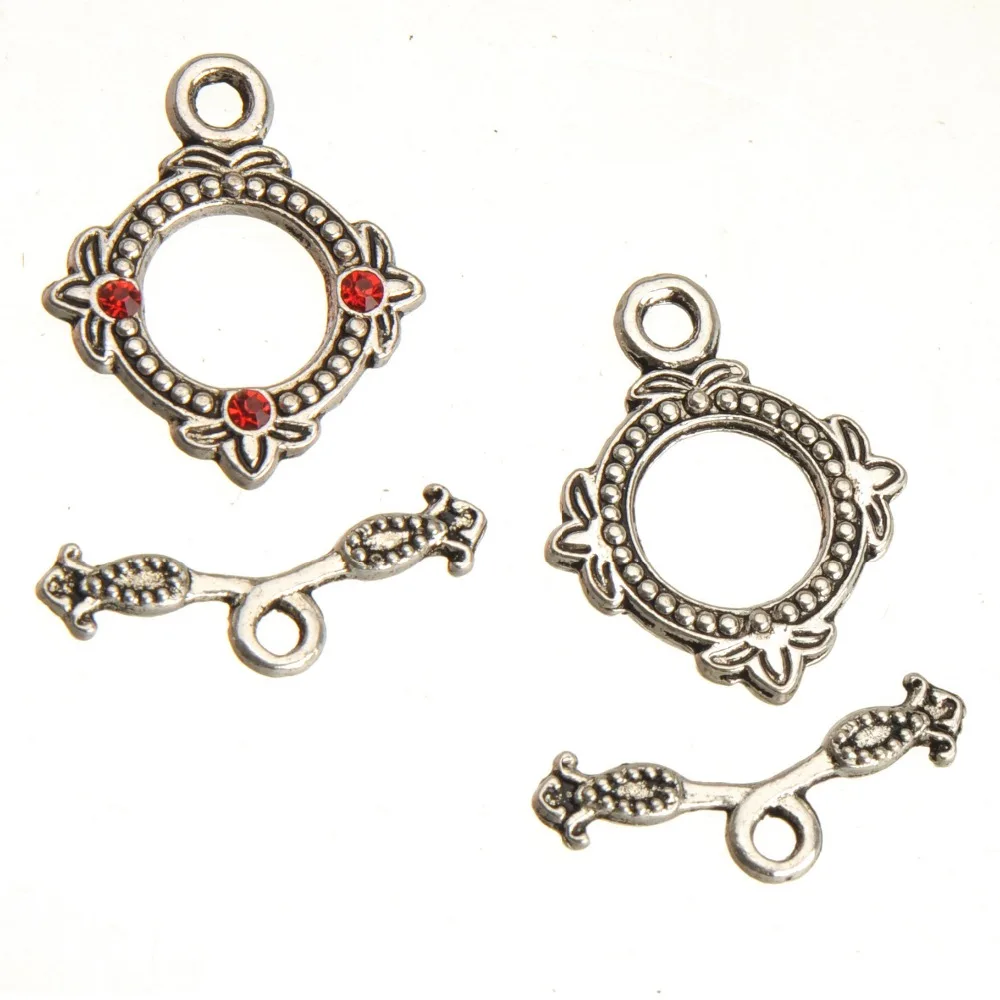 DIY Clasps For Bracelets Necklace Toggles Hooks Antique Silver OT Leaf