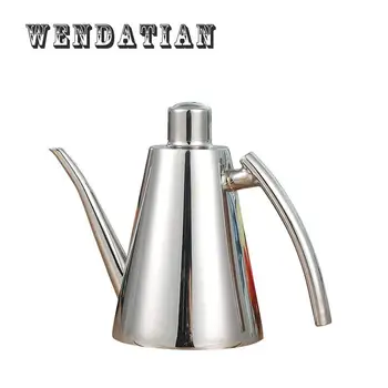 

Kitchen Tableware Gravy Boats 500ML Stainless Steel Salad Oil Control can pot