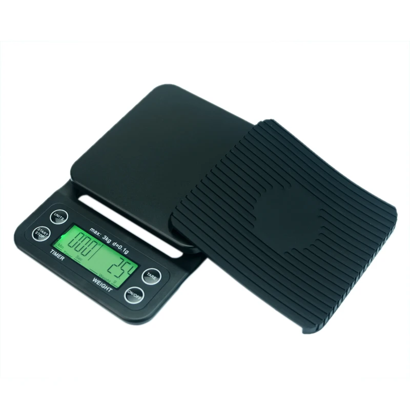 Pаспродажа 3000 г 0,1 г цифровые капельные кофейные весы с таймером, мульти баланс, кухонные весы для еды, точные бытовые весы