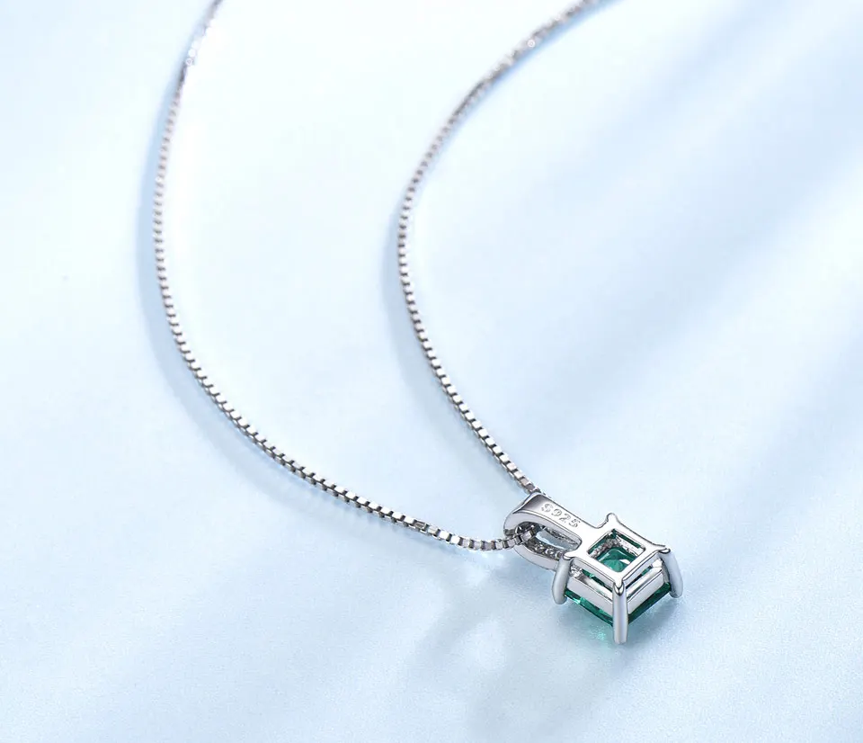 UMCHO-Emerald-silver-sterling-necklace-pendant-for-women-NIUJ025E-1-PC_04
