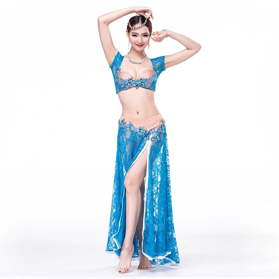 3 Colors Professional Women Belly Dancing Clothes Sexy Lace Crop - 900x900 - jpeg Lace Dance Bra Top