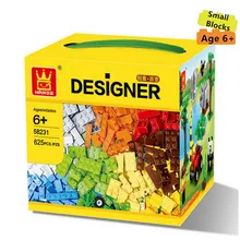 625pcs Original WANGE Small Building Blocks More Various Accessories Compatible with Legoed Bricks Educational Toys