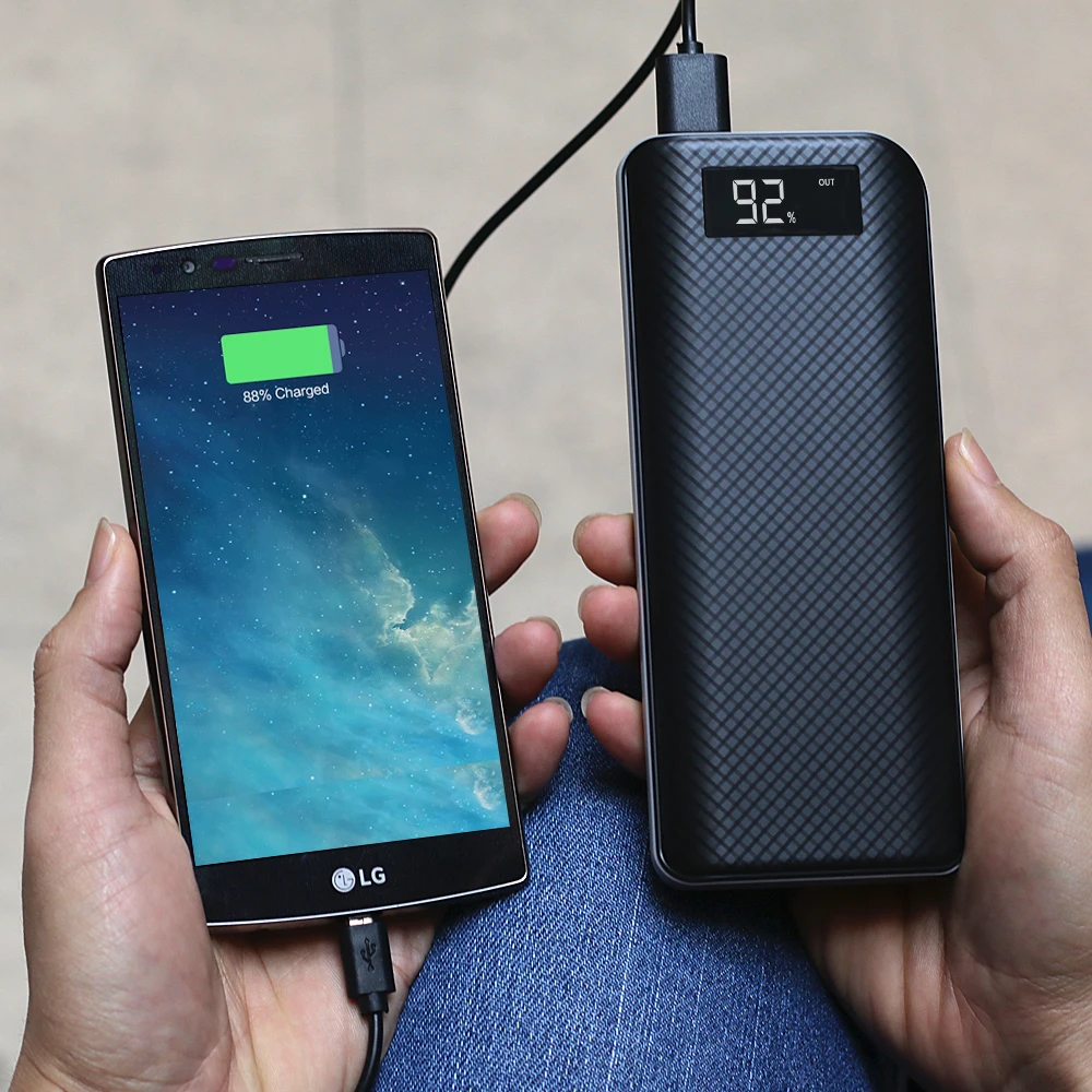 Mobile Phone Chargers 15000mAh Power Bank External Battery USB Portable Charger for iPhone 5 5s 6 6s 7 8 plus Samsung Huawei