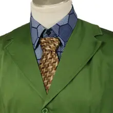 Бэтмен: Джокер из "Темного рыцаря" галстук Хит Леджер Косплей коричневый карьер сетки шеи галстук