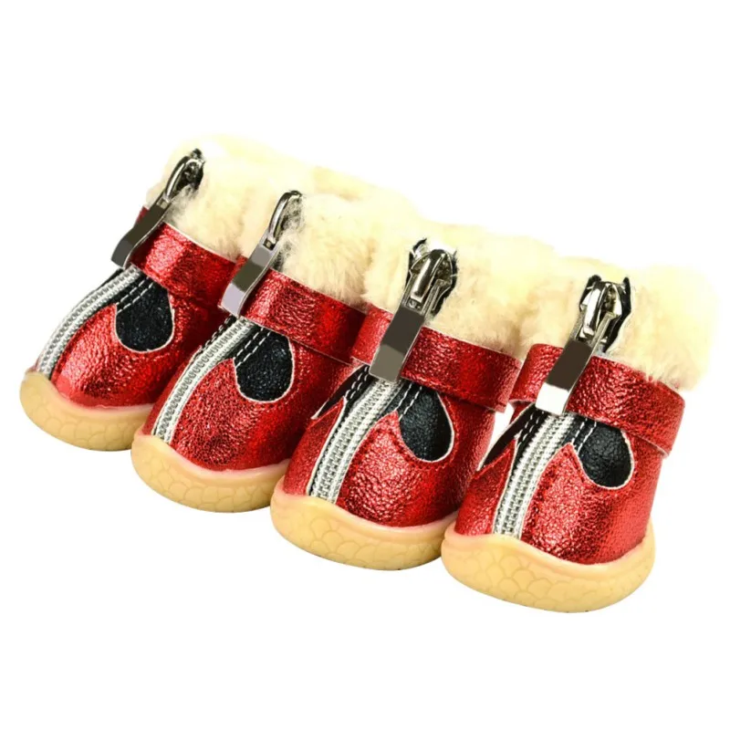 Pet autumn winter snow boots waterproof slip-resistant Dog shoes Pets Supplies Teddy Chihuahua