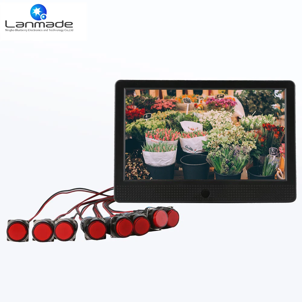 10 inch lcd full hd plastic shell USB SD CF TV player