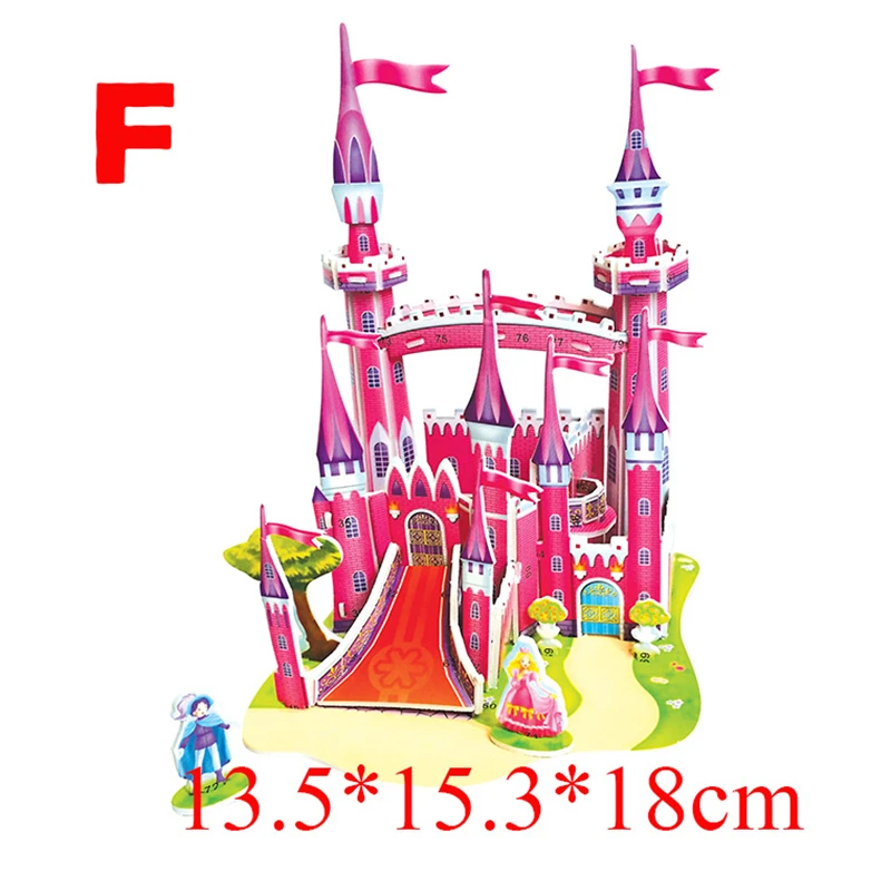 Пазл 3D Детский из пенопласта игрушка сделай сам для строительства моделей башни
