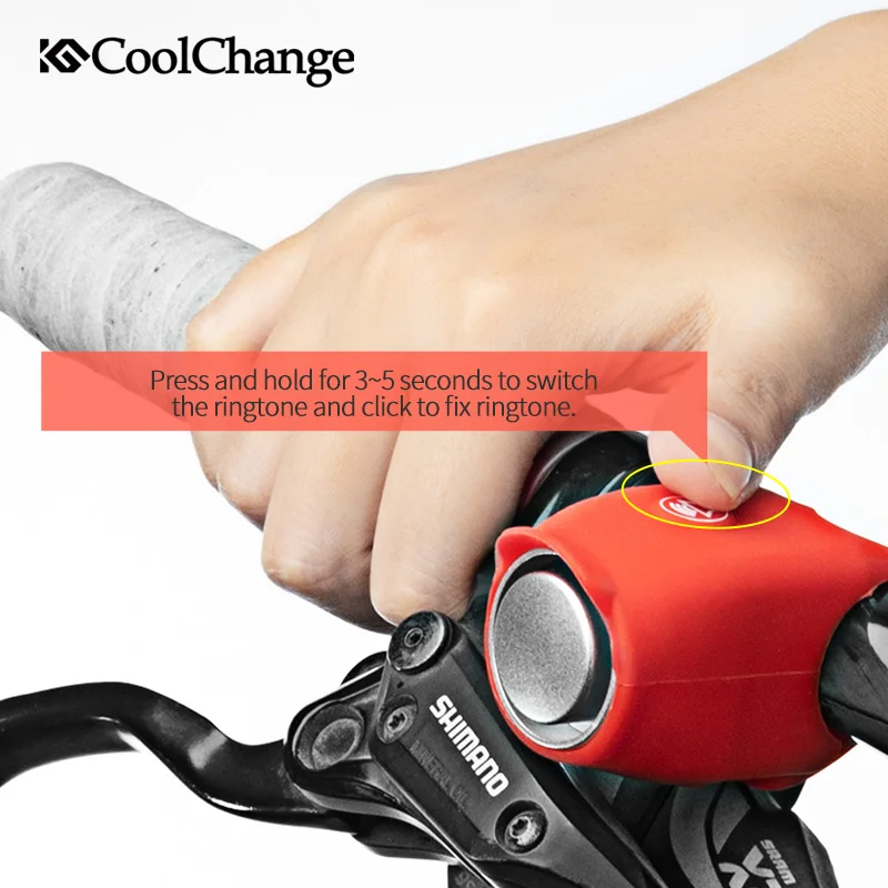 Электрический велосипедный Звонок CoolChange водонепроницаемый Вращающийся на 360