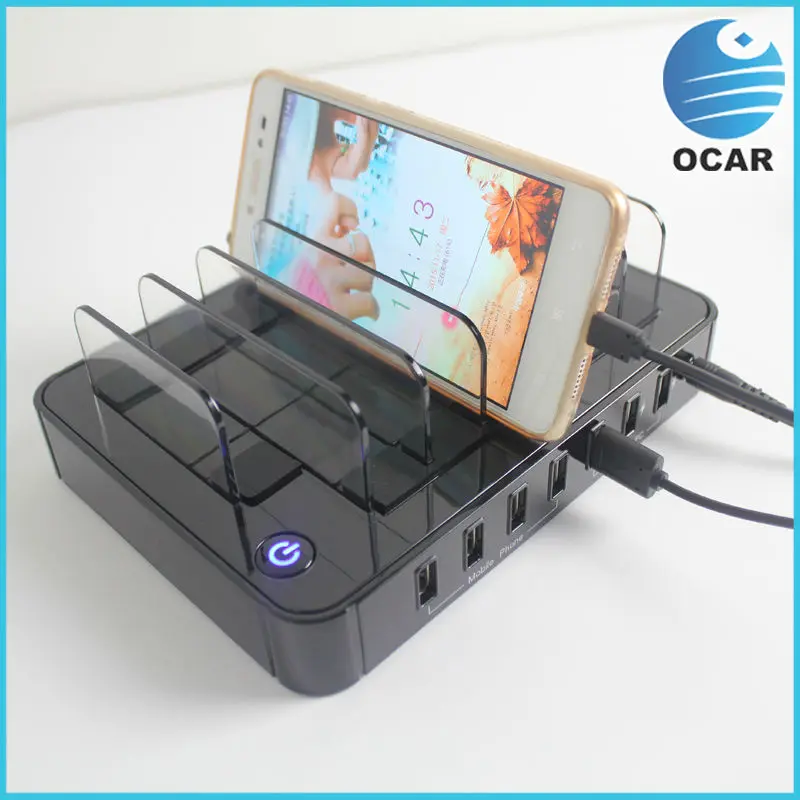 7 ports USB Charger Black 005