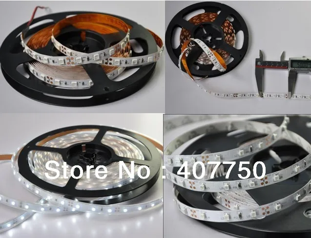 DC 12v SMD 3528 30 светодиодов на метр 2W гибкий светодиодный светильник IP68 Водонепроницаемый 50 м/лот