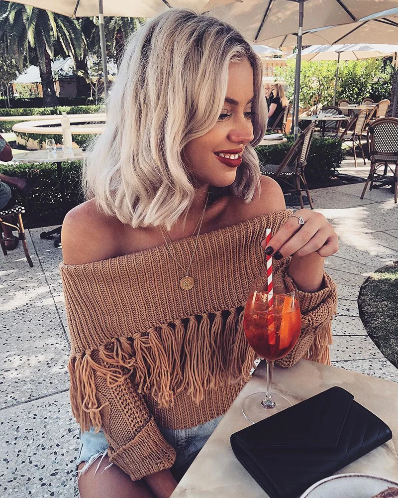 Off The Shoulder Sweater Women (7)