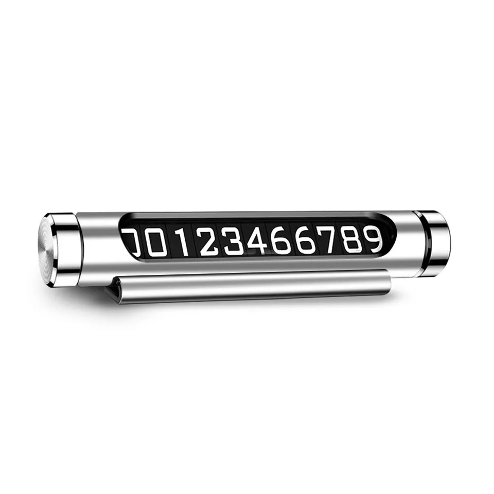 Temporary Car Parking Card Telephone Number Card Notification Night Light Sucker Plate Car Styling Luminous Phone Number Card (7)