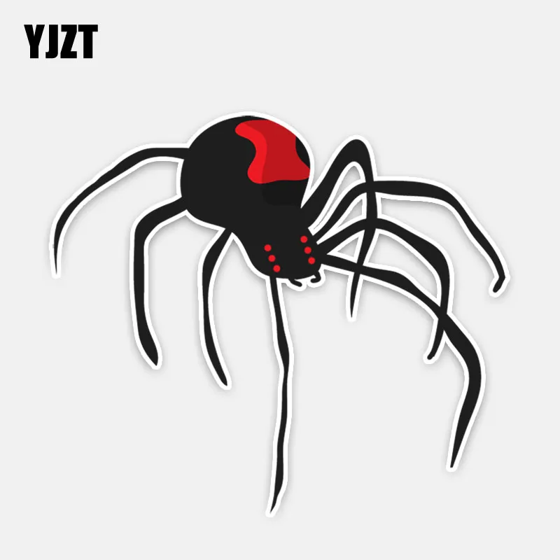 

YJZT 12.2*10.7CM Predator Black Widow Spider Decor Car Stickers Personality Bumper Car Window 11A0560