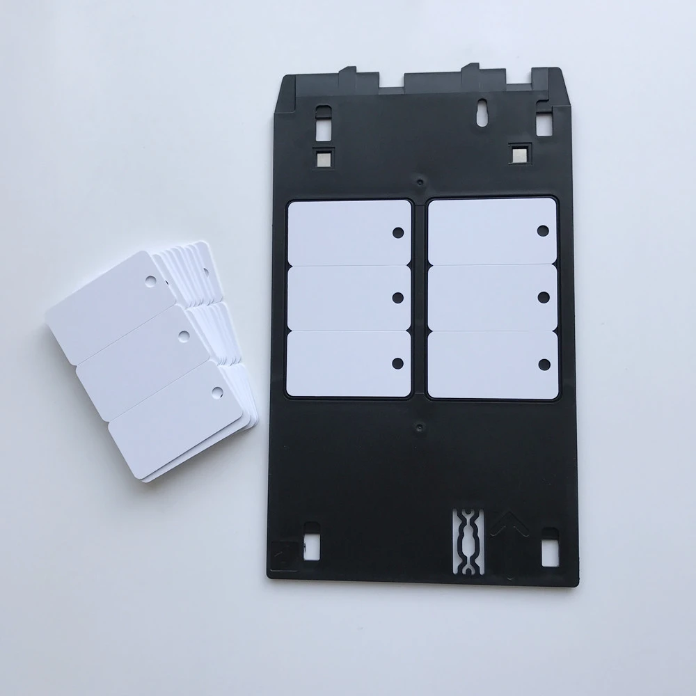 50pcs Glossy Surface Finish Blank Inkjet 3up Pvc Card 1pc Id Card Tray For Canon Ip 7200 7210 7220 7230 7240 7250 7260 7270 Business Cards Aliexpress