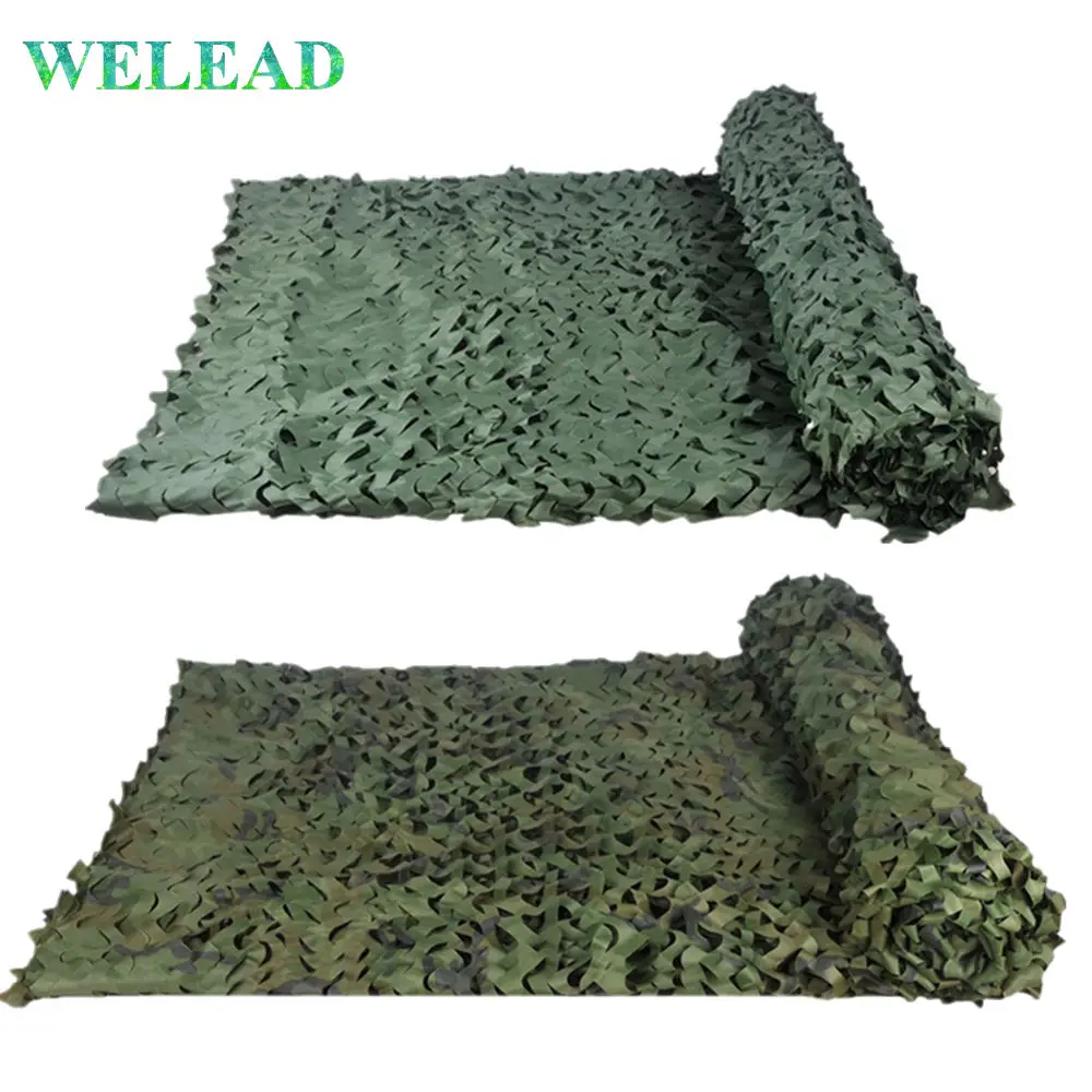 

WELEAD Reinforced Jungle Camouflage Net 3x3 Outdoor Camo Hunting Military Hide Shelter Shade Garden Awning Tarp Concealment Mesh